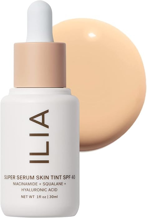 ILIA - Super Serum Skin Tint SPF 40 | Non-Comedogenic, Vegan, Lightweight to Help Against Blue Li... | Amazon (US)