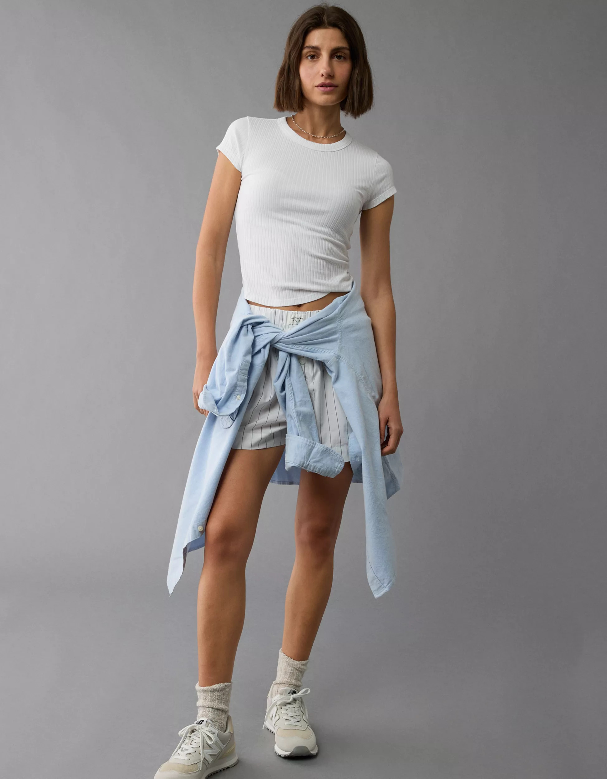 AE Hey Baby Ribbed T-Shirt | American Eagle Outfitters (US & CA)