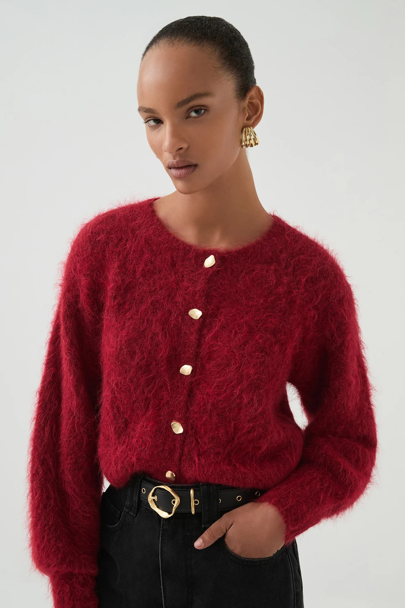 Celine Fluffy Cardigan | aje. (Australia and New Zealand)