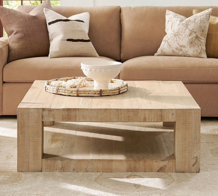 Rockport Square Reclaimed Wood Coffee Table (44"-55") | Pottery Barn (US)