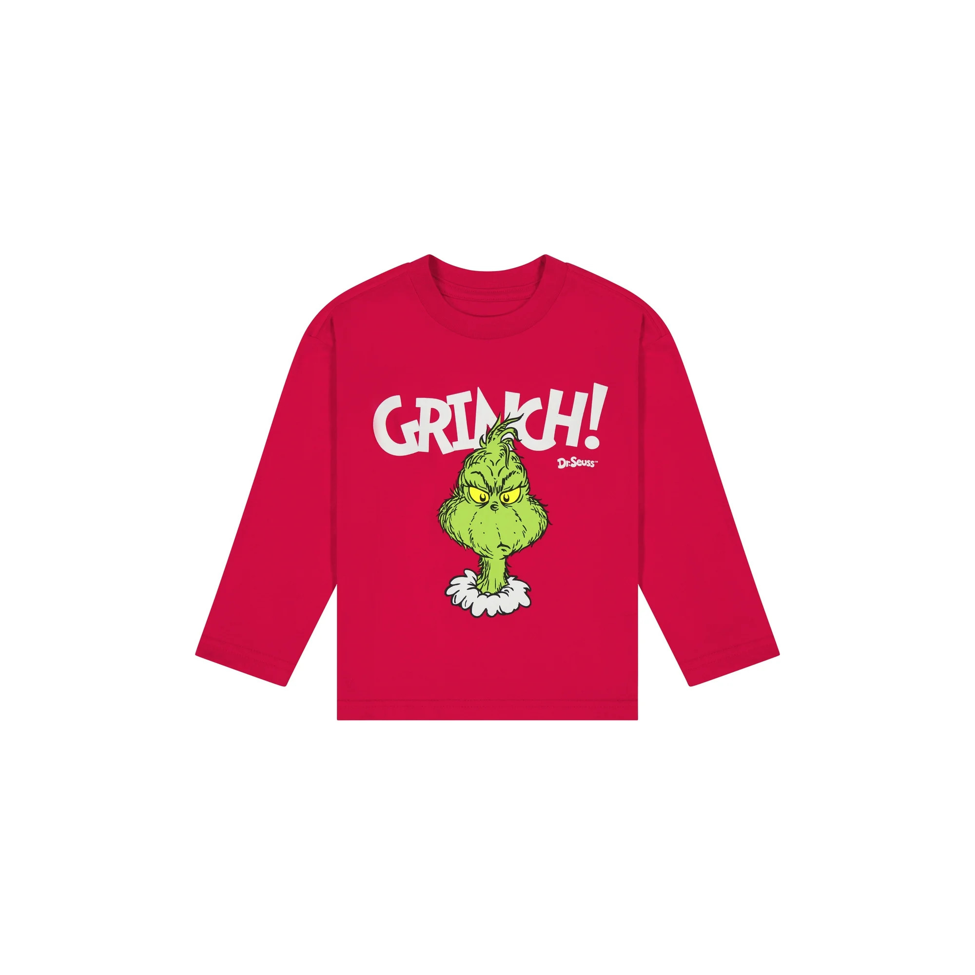 Dr. Seuss' The Grinch Christmas Toddler Unisex Long Sleeve T-Shirt, Sizes 2T-5T - Walmart.com | Walmart (US)
