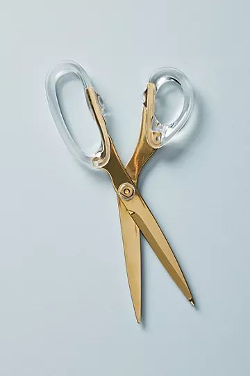 Golden Acrylic Scissors | Anthropologie (US)