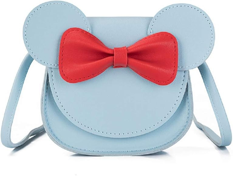 Kids Toddlers Bowknot Crossbody Purse Small Shoulder Bag Satchel with Cartoon Ears | Amazon (US)