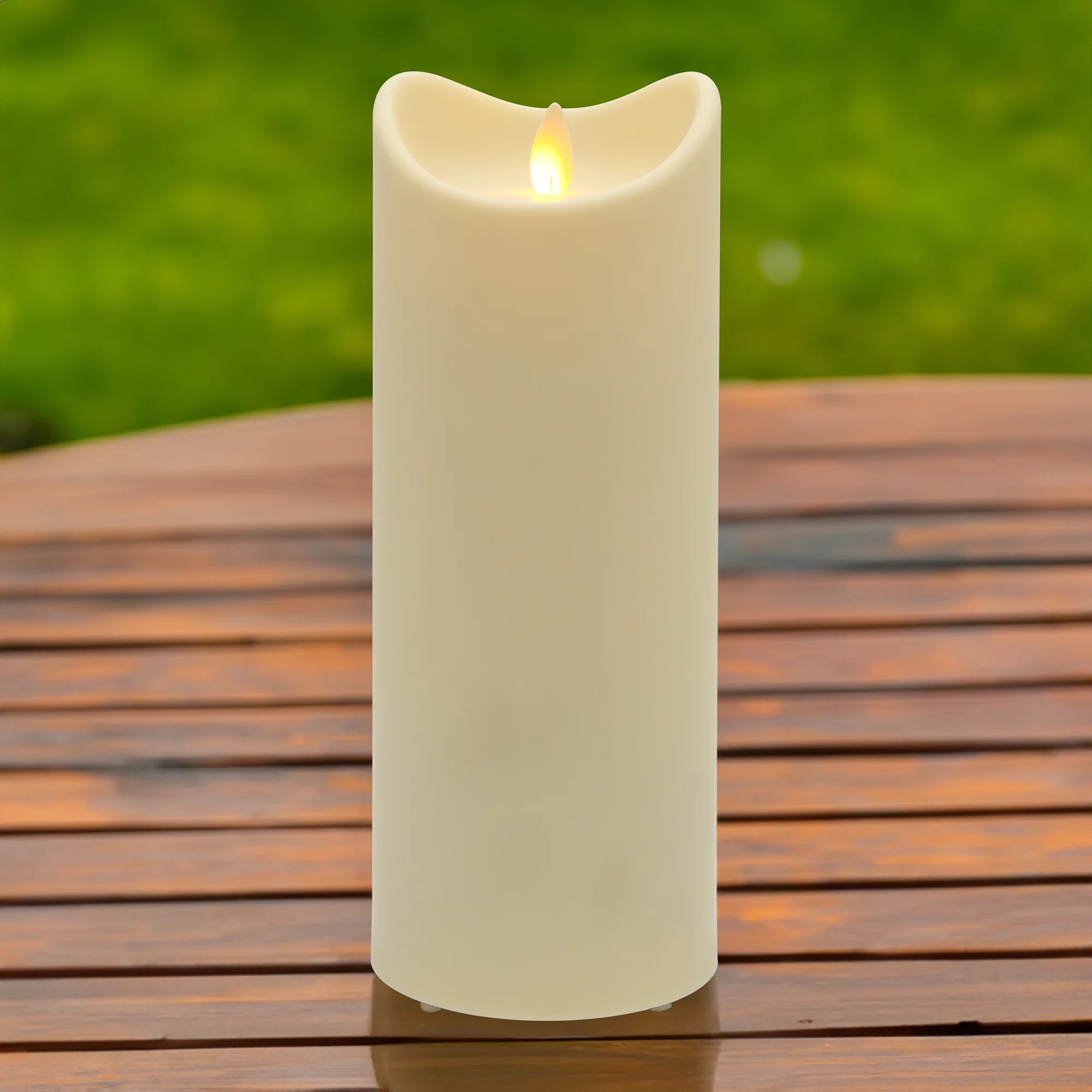 Weather Resistant LED Candle with Flickering Flame | Wayfair North America