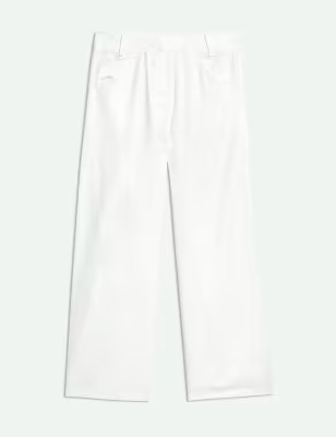 Pure Cotton Lace-Up Detail Trousers | M&S X SIENNA MILLER | M&S | Marks & Spencer IE