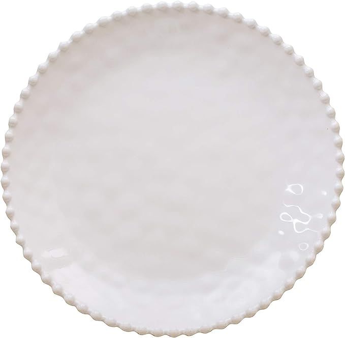 Merritt Beaded Pearl 14-inch Melamine Serving Platter, Cream | Amazon (US)