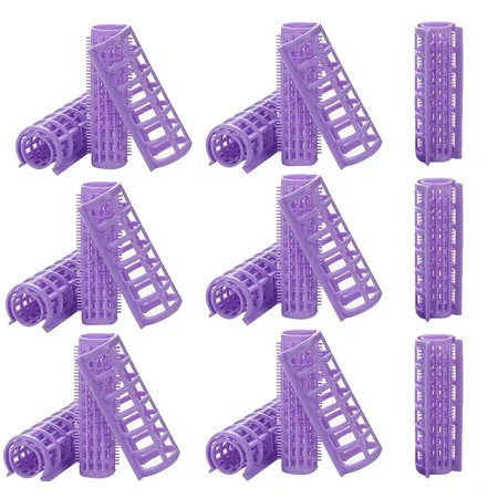 Set of 14 Plastic Hair Rollers Happon Small Size Hair Roller 0.6 in Curlers Self Grip Rollers for Women Ladies Short Hair Long Hair DIY Hairdressing Styling Tools (Random Color) | Walmart (US)