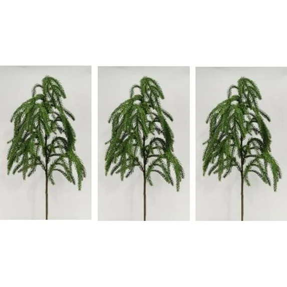 Green Pine Christmas Decoration Pick, 24 inches, 3 Piece, by My Texas House | Walmart (US)