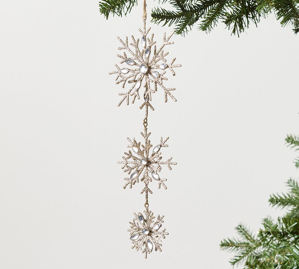 Jeweled Snowflakes Ornament | Pottery Barn (US)