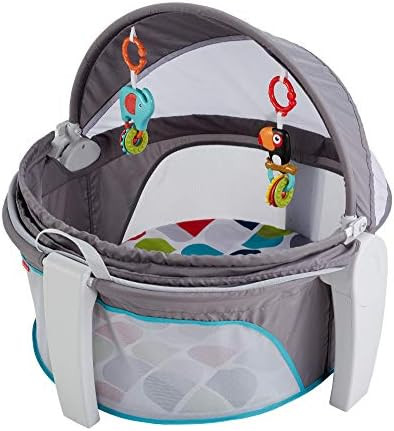 Fisher-Price FWX16 - Baby Reisekorb und Babybett für Unterwegs, faltbarer Korb mit Sonnen- und I... | Amazon (DE)