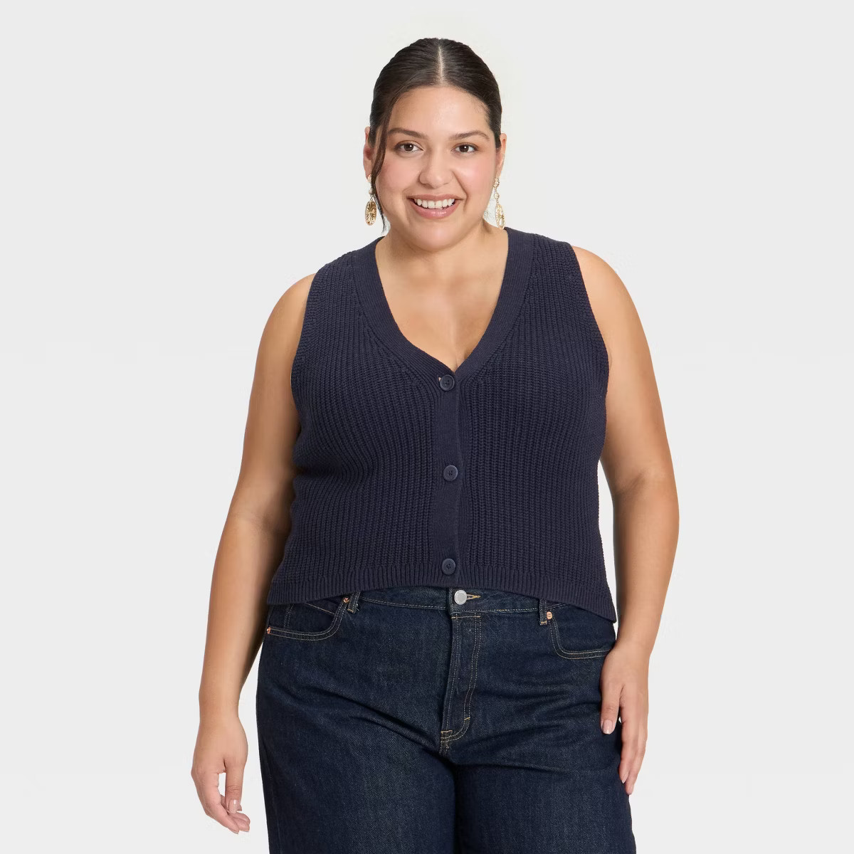 Women's Button-Front Sweater Vest - Universal Thread™ | Target