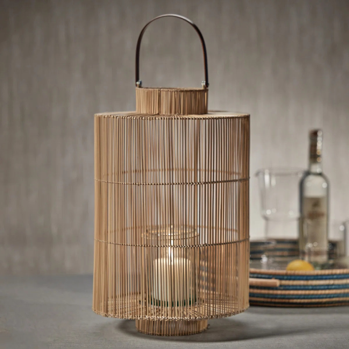 20.5'' H Buri Tabletop Lantern | Wayfair North America