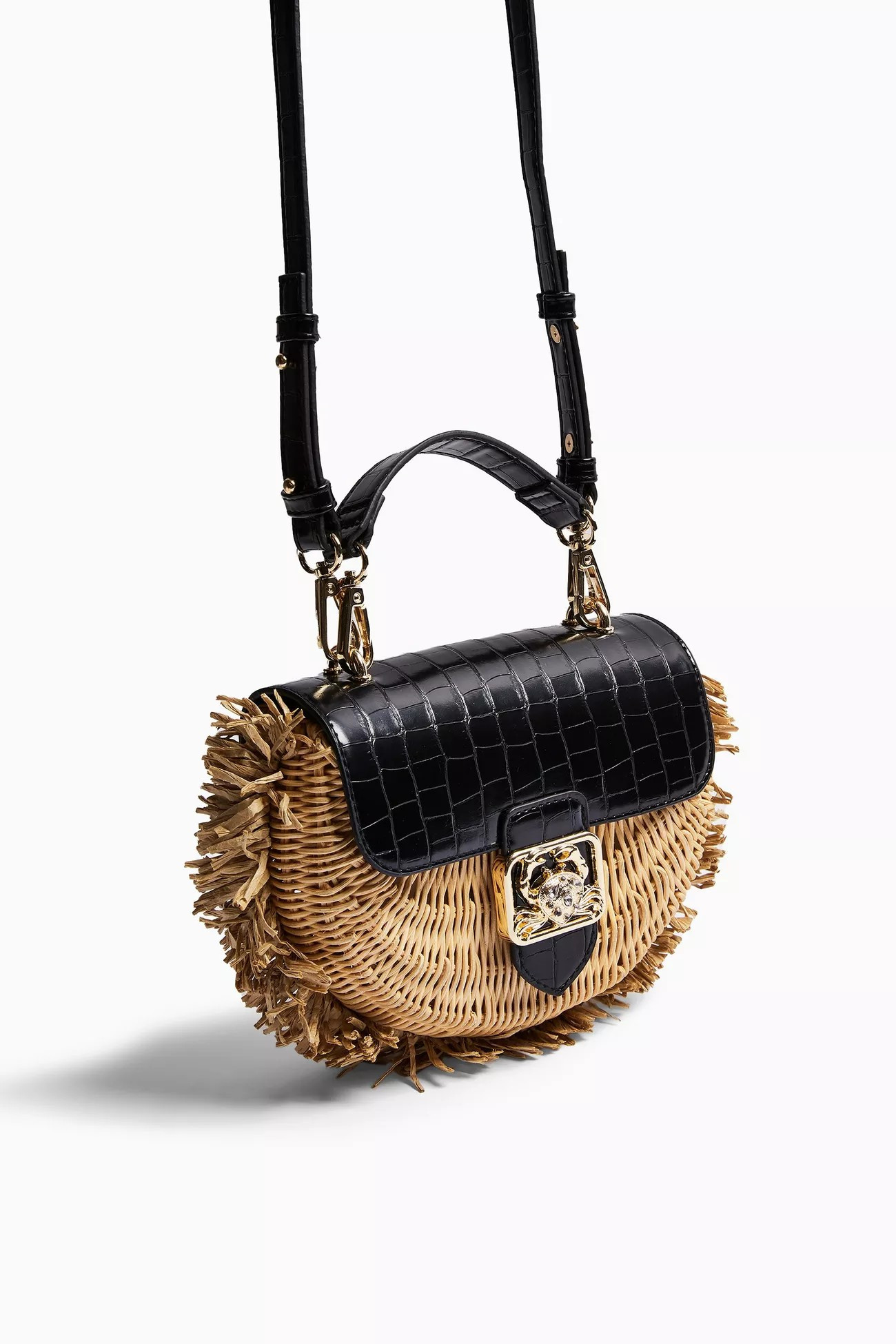 SEB Straw Cross Body Bag | Topshop UK