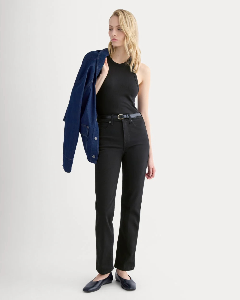 Everlane High-Rise Cigarette Jean In Black, Size 29, Cotton | Everlane
