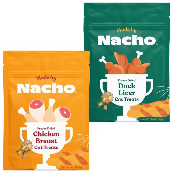 MADE BY NACHO Freeze-Dried Chicken Breast + Duck Liver Cat Treats - Chewy.com | Chewy.com