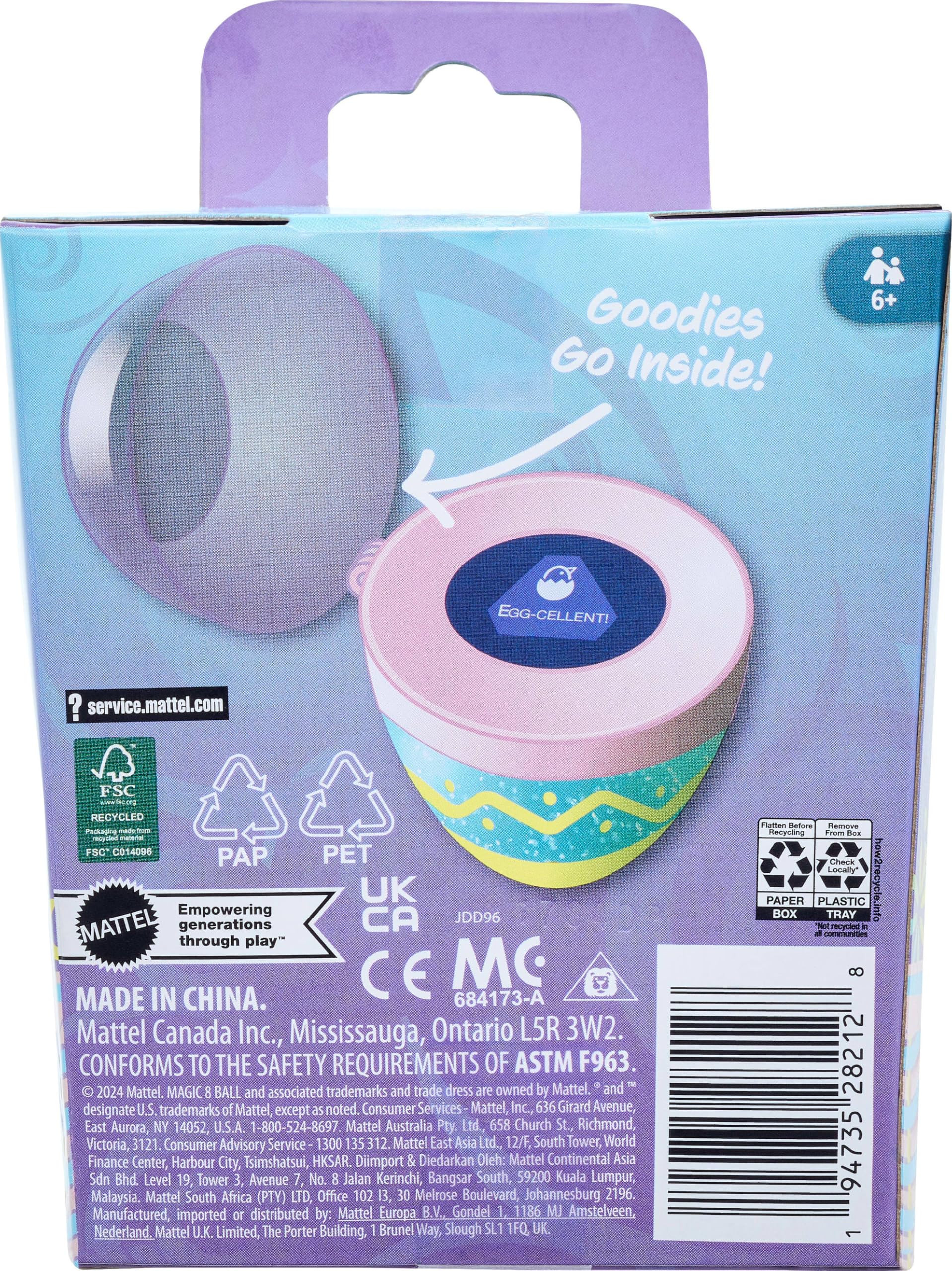 Mattel Games Easter Magic 8 Ball Novelty Toy, Fortune-Telling Easter Egg with Holiday-Themed Answ... | Amazon (US)