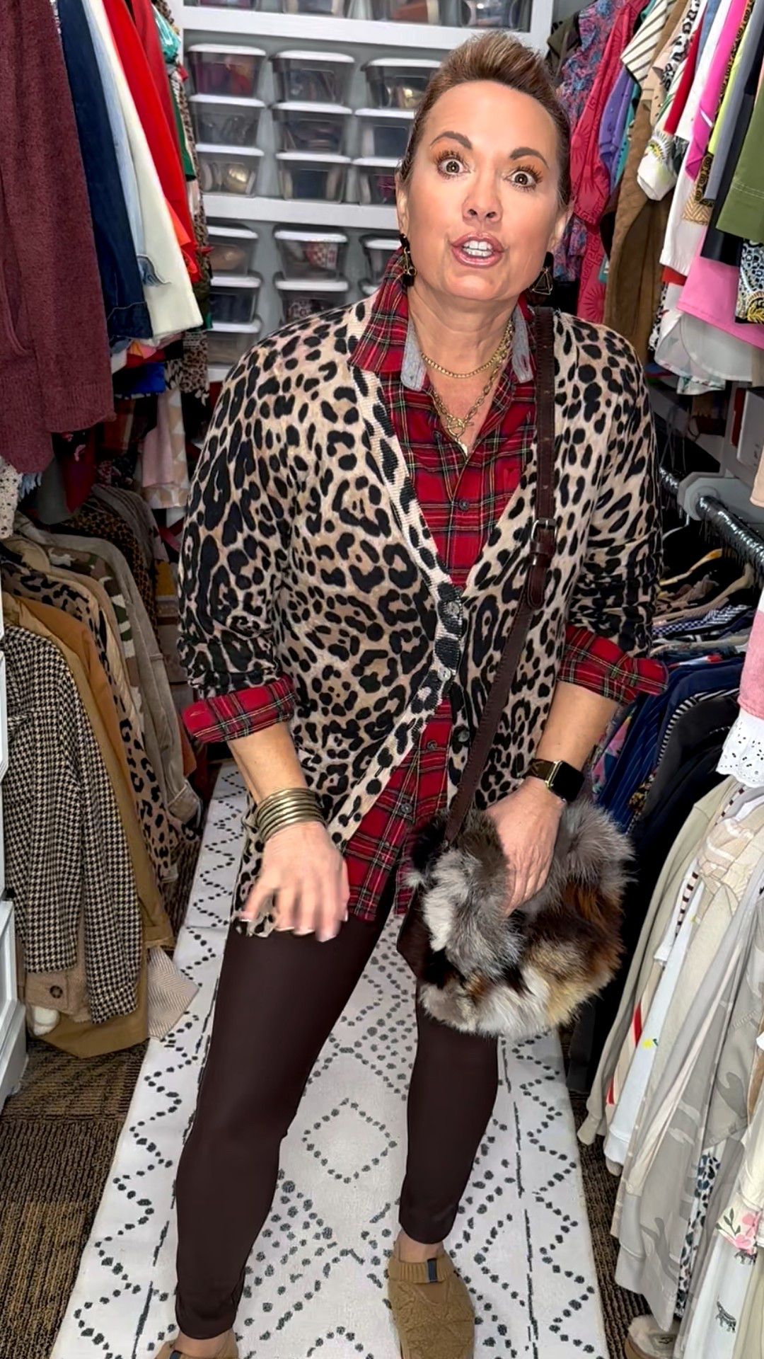 Classic fall layers with a playful twist 🍂
This plaid top layered under a leopard cardigan is one of my favorite ways to mix patterns without it feeling overdone. Finished the look with sleek leggings and comfy slip-on sneakers for an outfit that’s equal parts polished and practical.

This is a great everyday fall outfit if you love comfort but still want your look to feel intentional.

⸻



fall outfit for women, fall layering outfit, plaid shirt outfit women, leopard cardigan outfit, pattern mixing outfit women, casual fall outfit women, leggings outfit women, everyday fall outfit, comfortable fall outfit, casual chic fall style, amazon fall outfit, amazon fashion women, fall outfit over 40, fall outfit over 50, teacher fall outfit, mom fall outfit, errands outfit women, cozy fall outfit, neutral fall outfit, brown fall outfit, classic fall style women, women’s fall layers, leopard print cardigan women, plaid button down women, slip on sneakers women, comfortable work outfit women, casual office outfit fall

#LTKFindsUnder50 #LTKOver40 #LTKActive