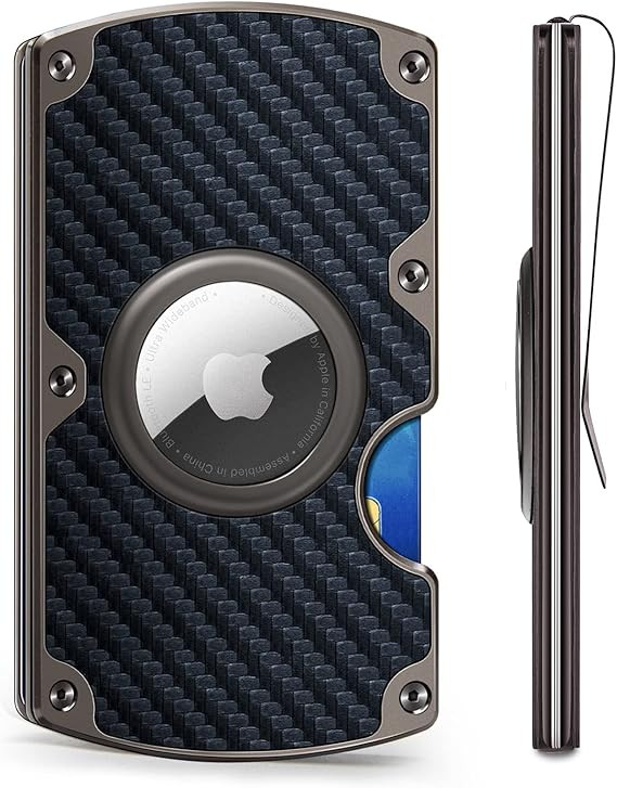 Men Wallet, Slim Wallet Money Clip Gift Men Compatible with Airtag Or Standard Use, Expandable fo... | Amazon (US)