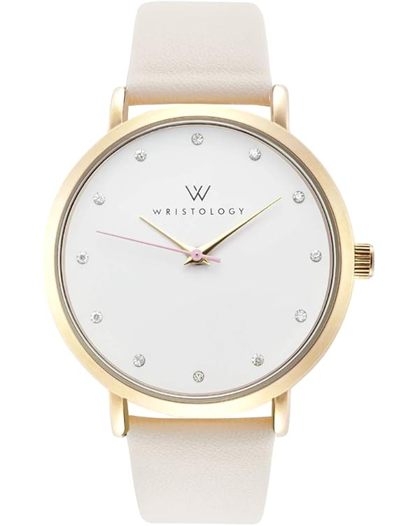 Wristology 10 Styles Maxi Crystal Watch Leather Band - Interchangeable Genuine Leather Strap - La... | Amazon (US)