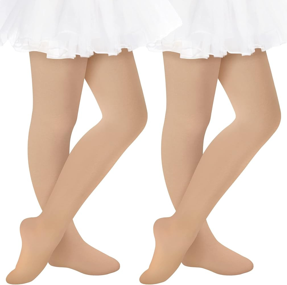 Sarfel 2 Pack Toddler Tights for Girls Dance Ballet Tights Ultra-Soft Footed Baby Stockings Toddl... | Amazon (US)