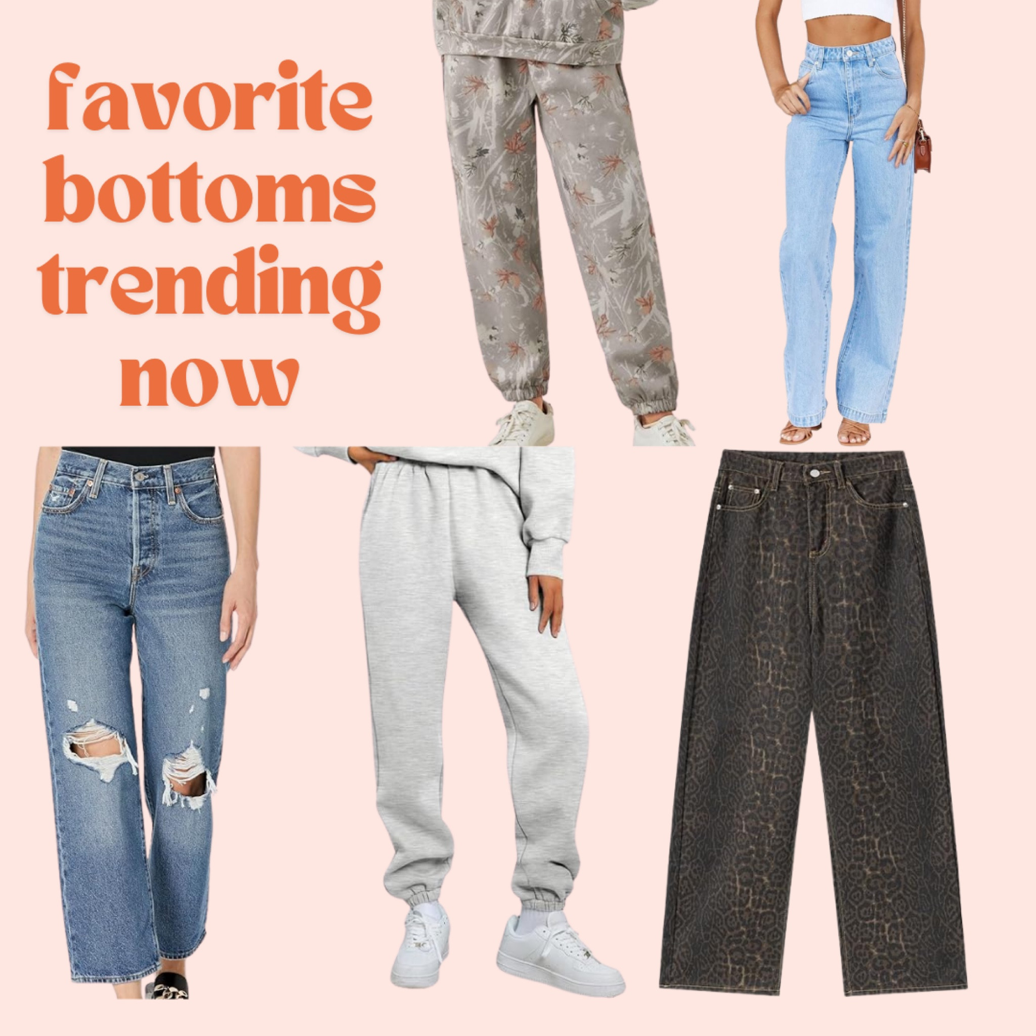 Amazon for the win, always. Currently wearing the leopard pants as I make this post! So comfy! 