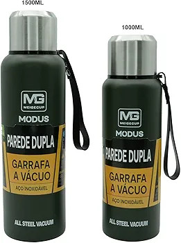 Garrafa Thermos Com Isolamento A Vácuo 316 Aço Inoxidável Portátil Copo Com Bolsa 1L/1,5L (Ve... | Amazon (BR)