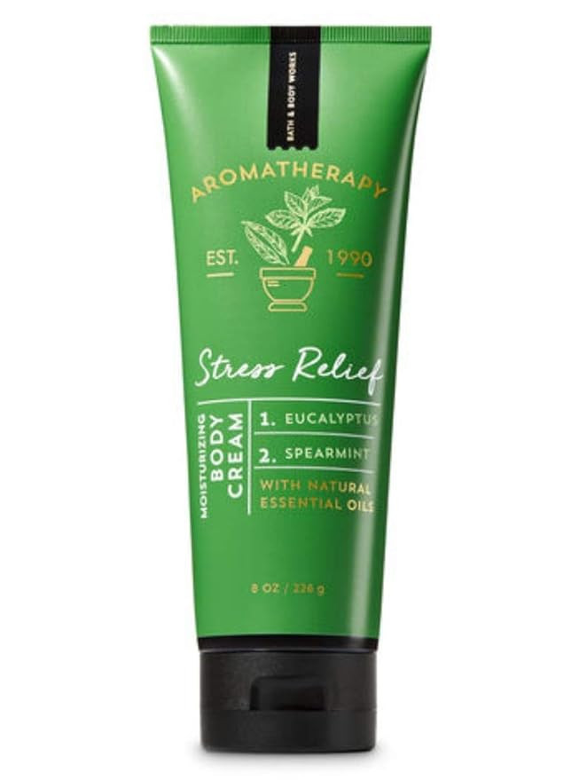 Bath & Body Works Aromatherapy Stress Relief Eucalyptus Spearmint Body Cream 8 Ounce | Amazon (US)