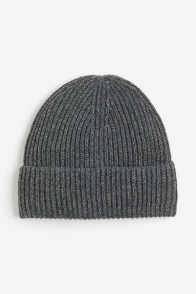 Rib-knit Hat - Dark beige - Ladies | H&M US | H&M (US + CA)