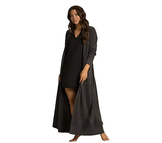 Barefoot Dreams CozyChic Lite Women's Long Robe - QVC.com | QVC
