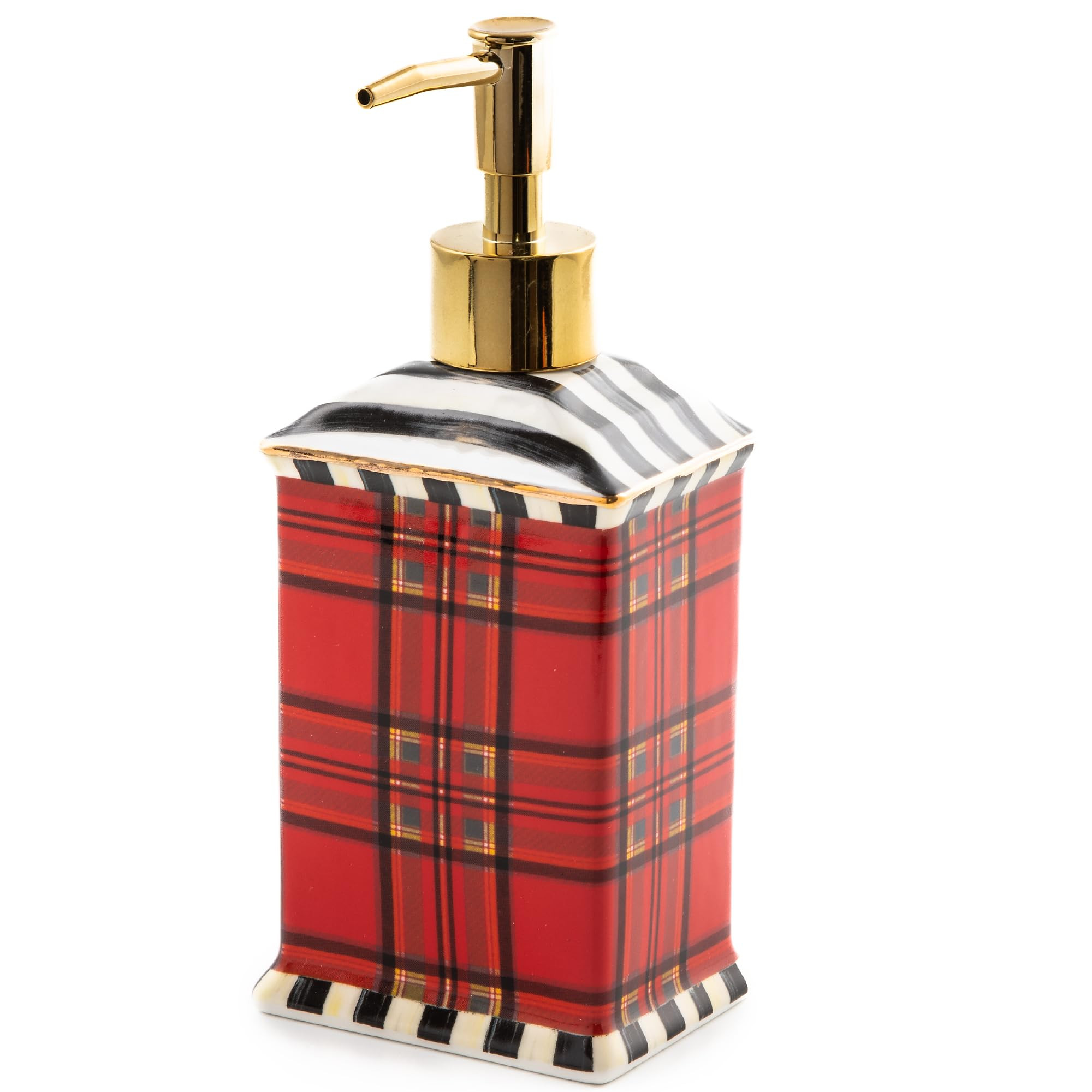 MACKENZIE-CHILDS Soap Pump Dispenser, Decorative Liquid-Soap Dispenser for Bathroom or Kitchen, R... | Amazon (US)