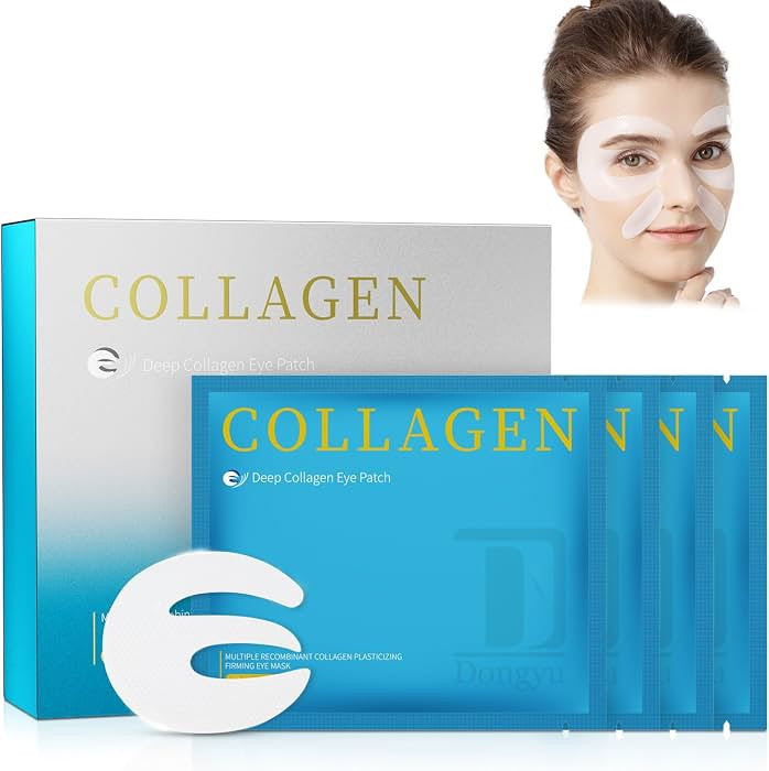 Dongyu Collagen Under Eye Patches: Deep Real Collagen Overnight Eye Gels Mask With Caffeine Pepti... | Amazon (US)