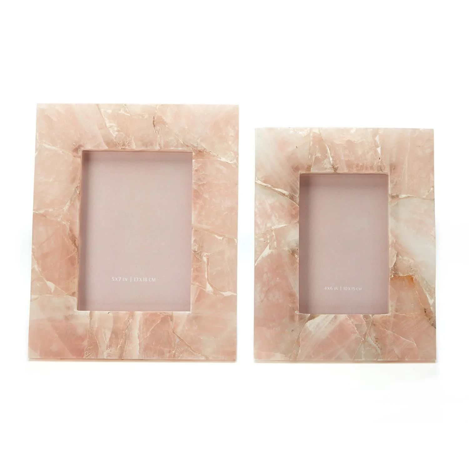 Pink Quartz Photo Frames in Various Sizes – BURKE DECOR | Burke Decor