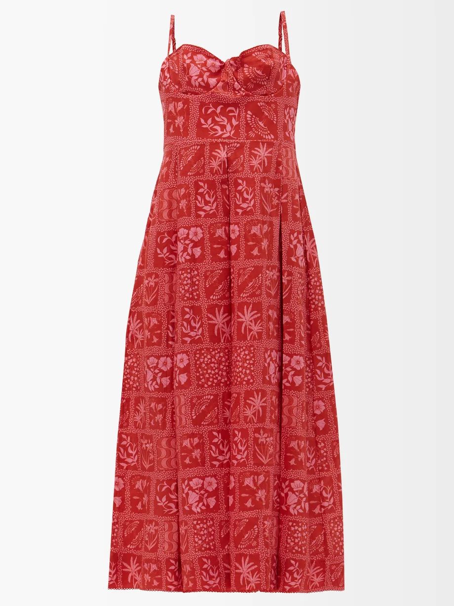 Mambo floral-print linen dress | Agua by Agua Bendita | Matches (US)