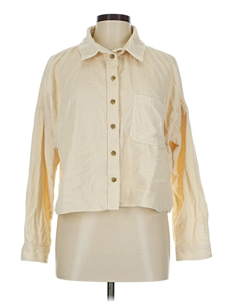 American Eagle Outfitters 100% Cotton Ivory Jacket Size M - 57% off | ThredUp (US)