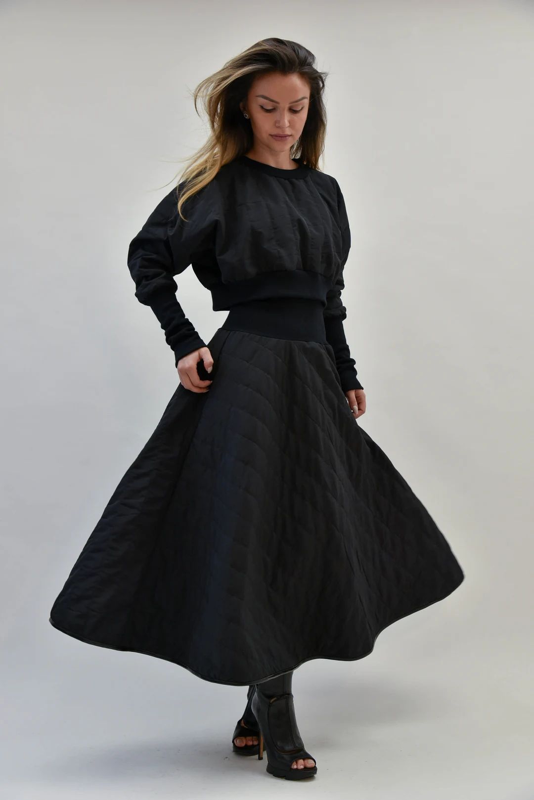 Lovely Black Long Maxi Skirt/high or Low Waist Skirt/long - Etsy | Etsy (US)