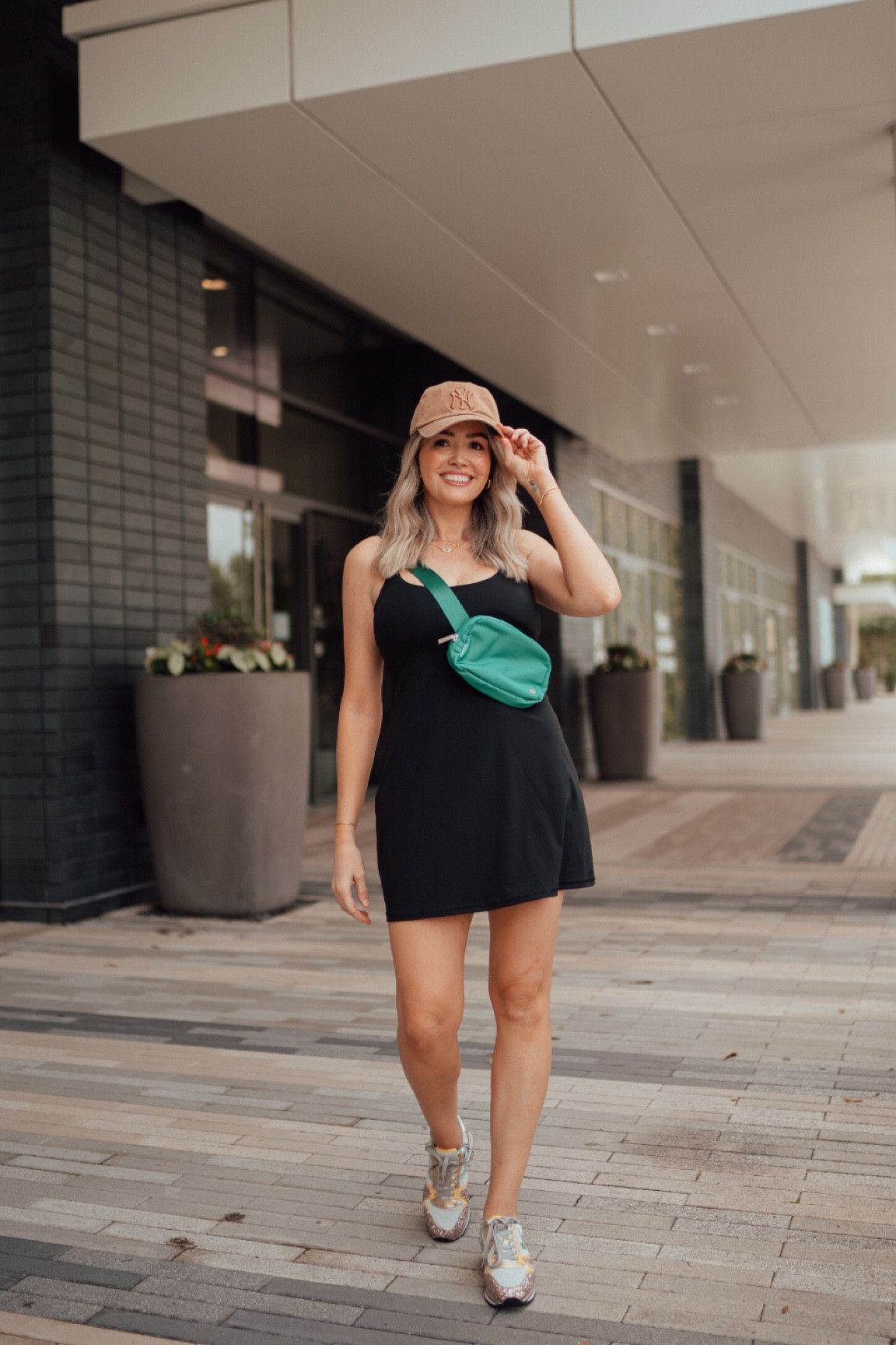 black align dress Planets Align Double Strap Midi Dress Black