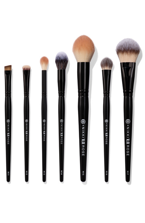 BK Beauty Nikki La Rose Pro Artist Brush Set in Black at Nordstrom | Nordstrom