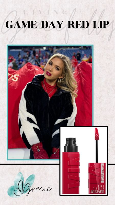 The perfect red lip 💄plus it’s under $10! 

Get my long lasting game day red lip! I love Maybelline Super Stay Vinyl Ink Longwear in shade 50 Wicked 

#LTKbeauty