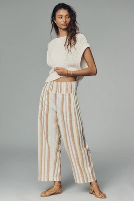 The Reese Smocked Pull-On Barrel Pants by Pilcro | Anthropologie (US)