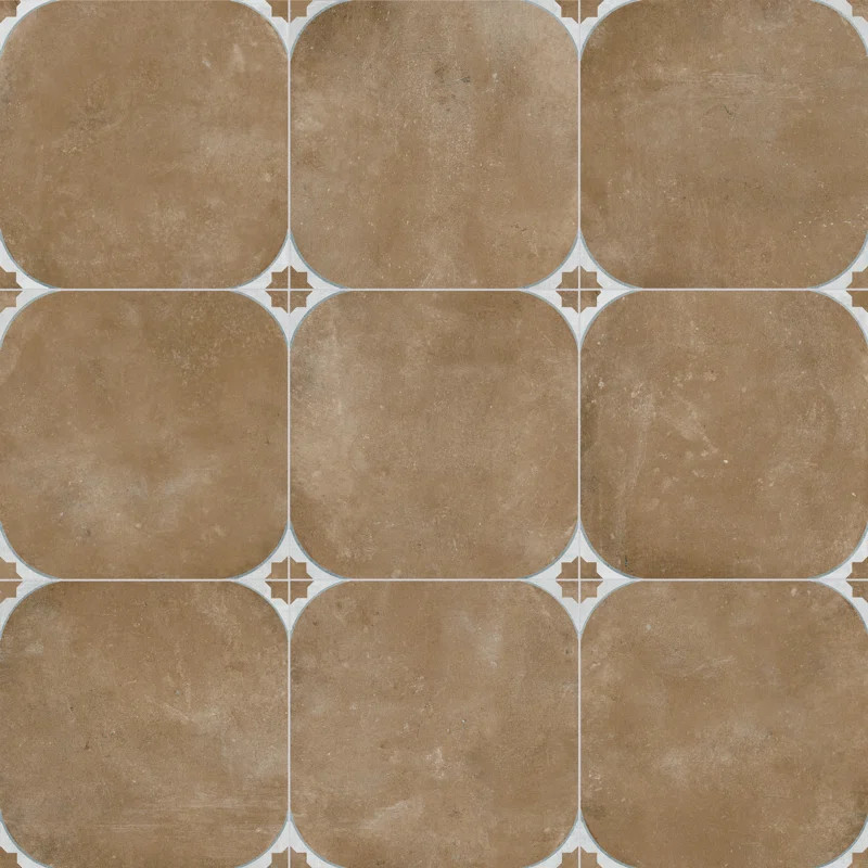 Tetuan 17-3/8" x 17-3/8" Porcelain Moroccan Wall & Floor Tile | Wayfair North America