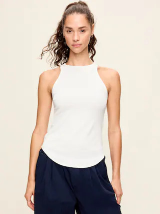 CloudLite High-Neck Racerback Tank Top | Old Navy (US)