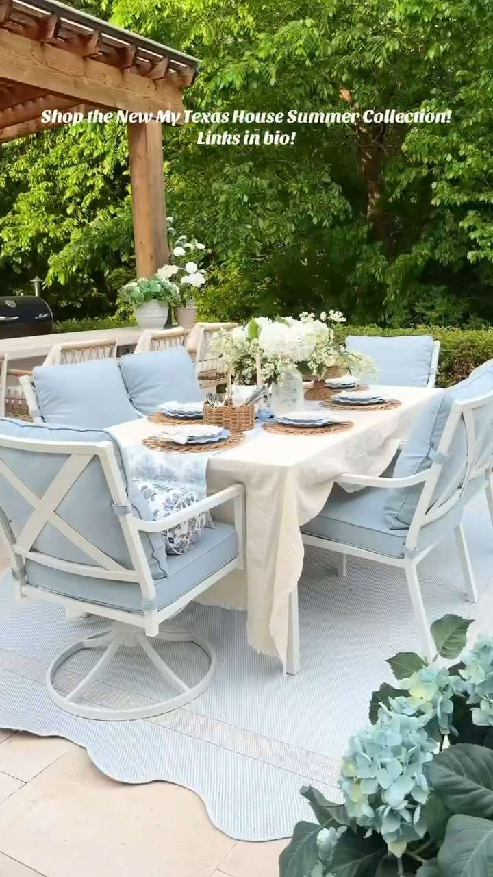 There is nothing like an outdoor table scape to brighten up your patio! Our new summer collection has everything you need to bring your outdoor space to life!!  

 #LTKSeasonal #LTKHome