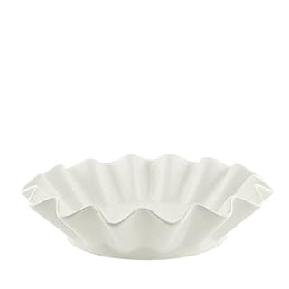 10 Strawberry Street Whittier 7.75"/8 Oz Ruffle Round Bowl, Set of 4, White | Amazon (US)