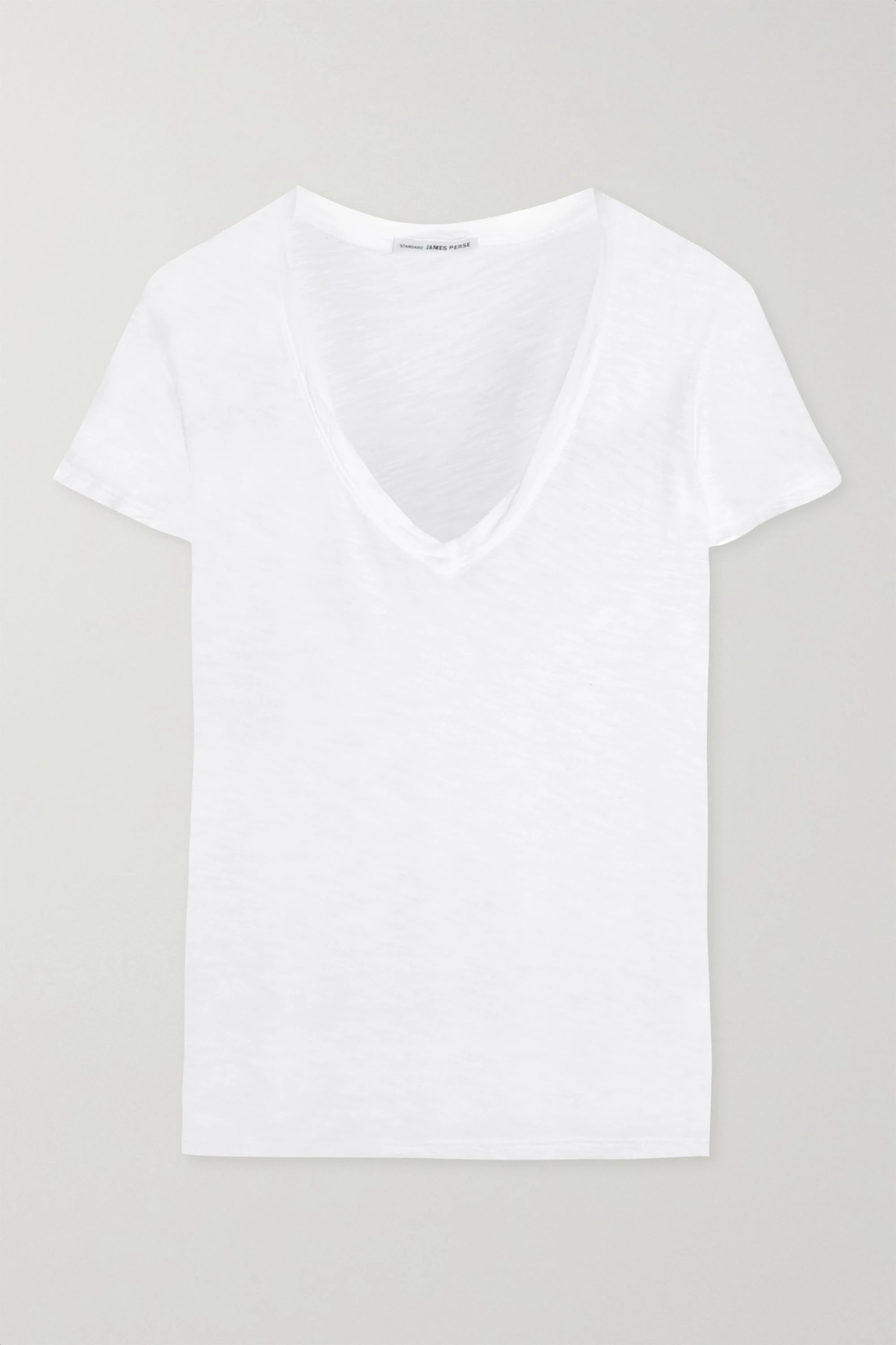 White Casual slub cotton T-shirt | James Perse | NET-A-PORTER | NET-A-PORTER (UK & EU)