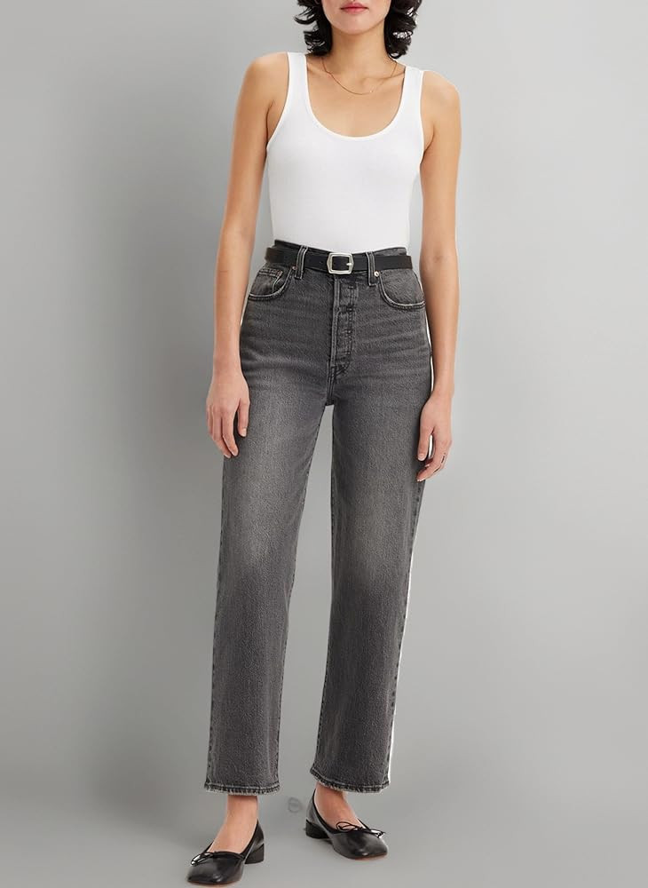 Levi's Women's Ribcage Straight Ankle Jeans | Amazon (UK)
