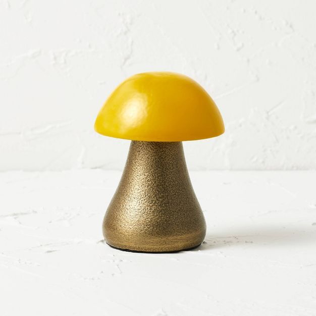 Small Mushroom Figure Yellow and Gold - Opalhouse™ designed with Jungalow™ | Target