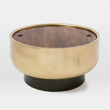 Drum Storage Coffee Table | West Elm (US)