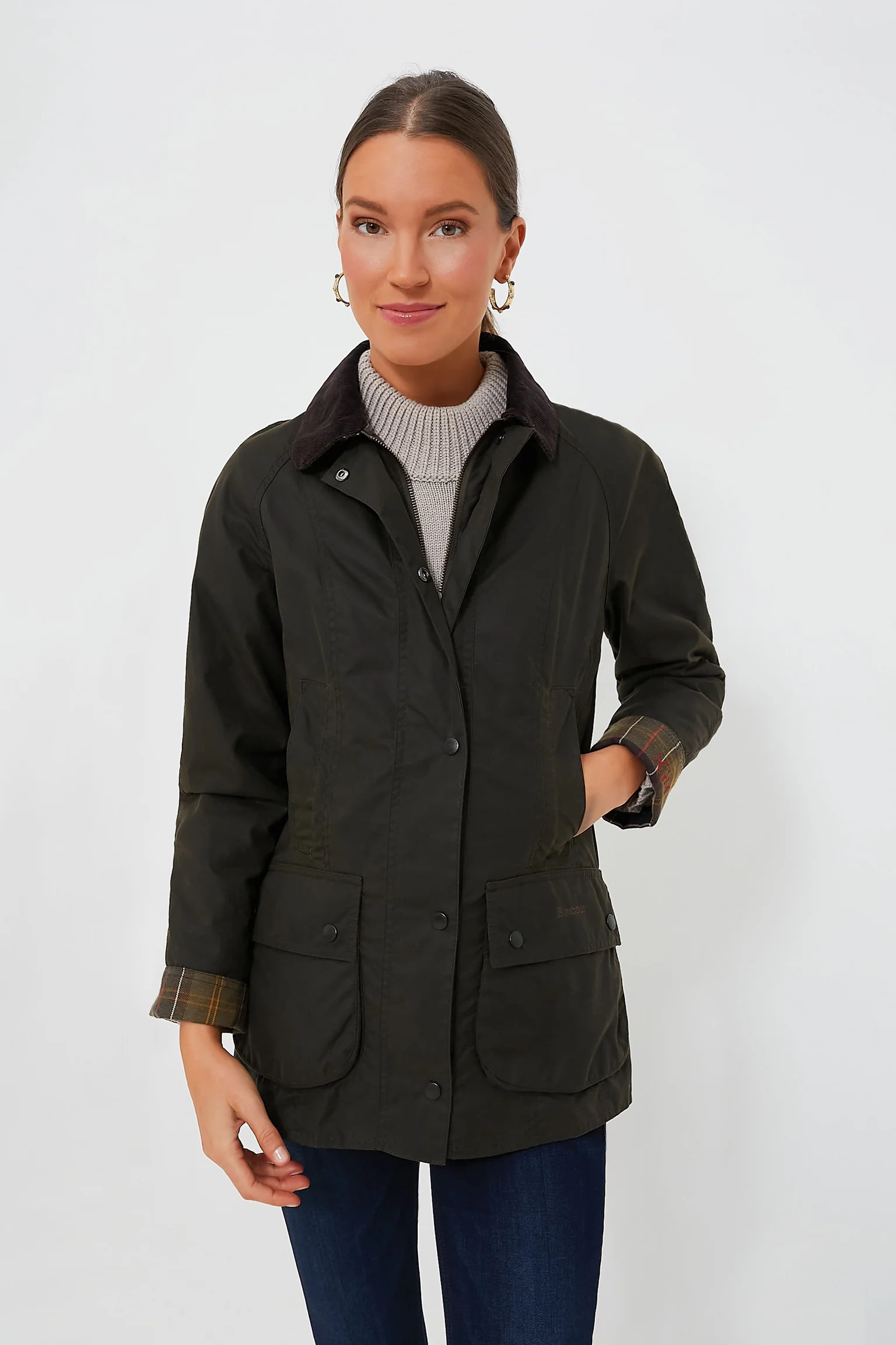 Classic Olive Beadnell Wax Jacket | Tuckernuck (US)