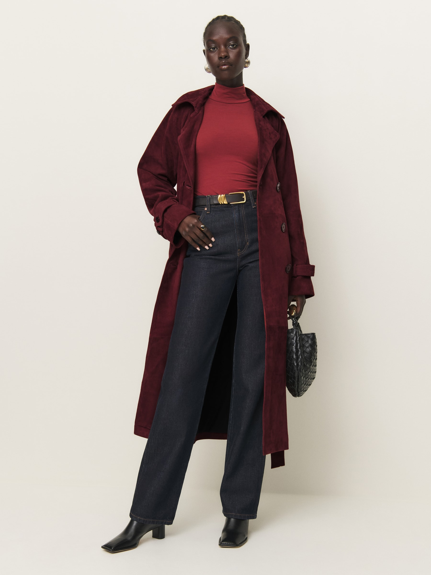 Veda Ashland Leather Trench | Reformation (Global)