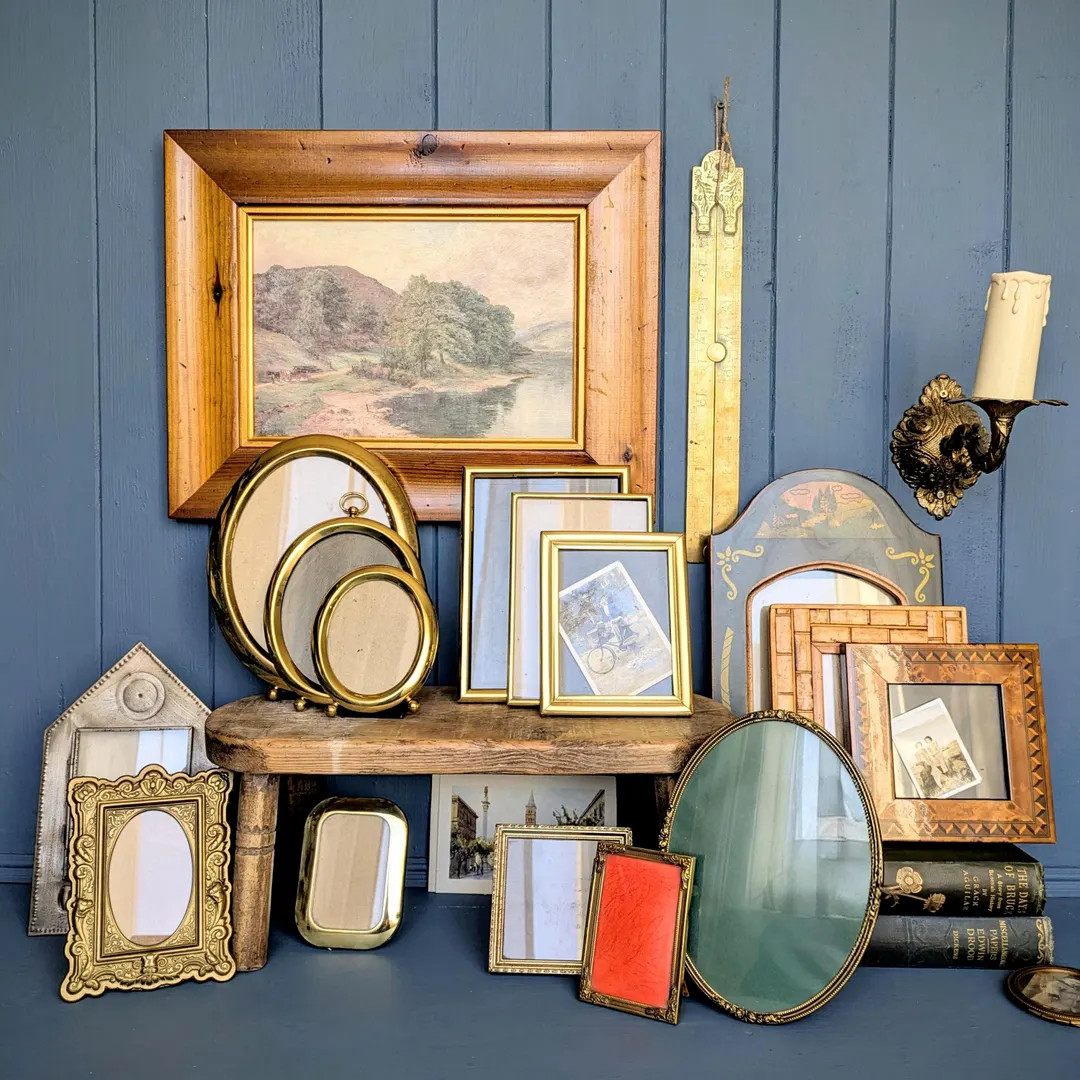 Vintage Picture Frame. Wood, Brass & Metal Photo Frames. Rectangle, Oval and Square. - Etsy | Etsy (US)